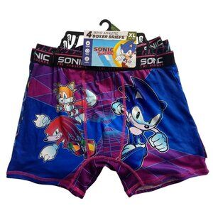 Sonic the Hedgehog Boys Boxer Briefs 4-Pack XL 14–16 | Brand New
